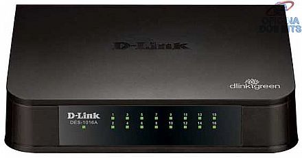 Rede Switch - Switch 16 portas D-Link DES-1016A - 100Mbps