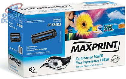 Toner - Toner compatível HP 36A - Maxprint CB436A - Para Laserjet P1505, M1522, 1120