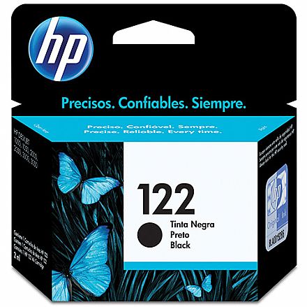 Cartucho - Cartucho HP 122 Preto - CH561HB - Para Deskjet 1000, 2000, 2050, 3000, 3050