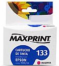 Cartucho compatível Epson 133 Magenta - T133320 - Maxprint 6111133 - para Epson Stylus T22/ T25/ TX120/ TX123/ TX125/ TX235W/ TX420W/ TX320F - Outlet