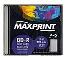 Blu Ray BD-R 25GB 6x - Dual Layer - Box Slim - Unidade - MaxPrint 505280