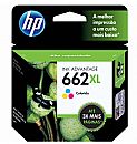 Cartucho HP 662XL Colorido - CZ106AB - Para Deskjet 1515 / 1516 / 2545 / 2546 / 2646 / 3546 / 4646