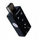 Placa de Som Externa USB - Som Virtual 7.1 e Microfone - AD0021