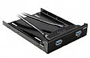 Adaptador de Baia 3.5" para 2.5" com 2 portas USB 3.0 - Akasa AK-HDA-09