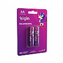 Pilha Recarregável AA Elgin 82174 - 2700mAh - 2 unidades