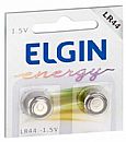 Bateria Alcalina LR44 (A76 / AG13) Elgin 82194 - 2 Unidades - para brinquedos, calculadoras