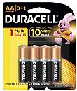 Pilha Alcalina AA Duracell - 4 unidades - MN1500B4