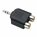 Adaptador de Audio P2 Stereo para 2 RCA - (P2 3,5mm Macho X 2 RCA Fêmea)