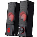 Caixa de Som 2.0 Redragon Orpheus - 3W RMS - LED Vermelho - GS550