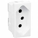 Módulo Tomada Legrand Pial Plus+ - 2P+T - 10A/250V - Borne Automático - Branco - 615038BC