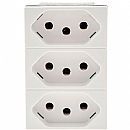 Módulo Tomada Legrand Pial Plus+ - Triplex - 2P+T - 10A/250V - Branco - sem Placa - 615043BC