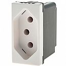 Módulo Tomada Legrand Pial Plus+ - 2P+T - 10A/250V - Borne Parafuso - Branco - 615040BC