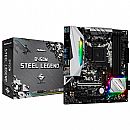 Placa Mãe ASRock B450M Steel Legend (AM4 - DDR4 3533 O.C) - Chipset AMD Promontory B450 - LED RGB - USB 3.2 - Slot M.2 - Micro ATX