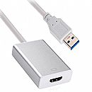 Adaptador Conversor USB para HDMI 3.0 - Branco