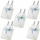 Kit Protetor Contra Raios Clamper iClamper Pocket 2P - DPS - Transparente - 10191 - 5 unidades