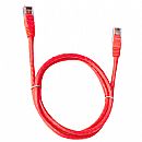 Cabo de Rede UTP (Patch Cord) RJ45 Cat 5e - 1.5 metro - Vermelho - Plus Cable PC-ETHU15RD