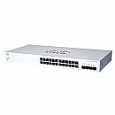 Switch 24 Portas Cisco Business 220 - Gerenciavel - 24 portas Gigabit + 4 portas 10G SFP+ - CBS220-24T-4X-NA
