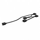 Cabo Divisor - 1 Conector para 4 Conectores aRGB 5V - 35cm - Preto - PCYes SPTARGB4PCY