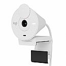 Web Câmera Logitech Brio 300 - Videochamada e Gravações em Full HD - Branco - 960-001440