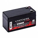 Bateria 12V / 1,3Ah - ideal para Alarme e Relogios de Ponto - Selada Estacionária - Unipower UP1213