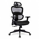 Cadeira de Escritório DT3 Alera Black - Suporte Lombar AWS - Encosto Reclinável 132° - Apoio de Cabeça Ajustável - Preta - 13382-7