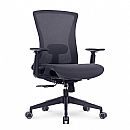 Cadeira de Escritório DT3 Vicenza Dark Grey - Encosto Reclinável 120° - Apoio de Braço Ajustável - Cinza Escuro - 13890-1