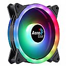 Cooler 120mm Aerocool Duo 12 ARGB - 1000 RPM - LED ARGB - Preto