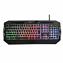 Teclado Gamer C3Tech KG-80BK - ABNT2 - Teclas Multimídia - LED Multicores - Apoio de Punho