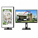 Monitor 21.5" AOC 22P2UM - Full HD VA - 75Hz - Suporte VESA - HDMI/VGA/DisplayPort