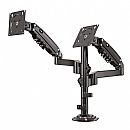 Suporte para 2 Monitores / TV até 35" - Articulado de Mesa com pistão a Gás - Rotação, Inclinação e Giro - Preto - PIX PX-H160
