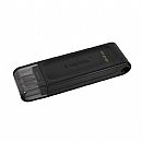 Pen Drive 64GB Kingston DataTraveler 70 - USB-C - Preto - DT70/64GB