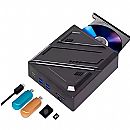 Gravador DVD Externo Knup - Portátil - USB - USB-C - Cartão SD - DVD0020KP