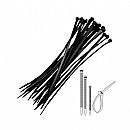 Abraçadeira Nylon 30cm para organização de cabos - pacote com 100 unidades - Fita Hellerman