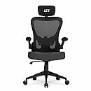 Cadeira de Escritório DT3 H Dark Grey Ergonômica - Assento Anatômico - Suporte Lombar - Encosto Reclinável - Cinza - 14230-0