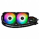 Water Cooler Gamdias Aura GL240 Lite (AMD / Intel) - 240mm - Iluminação ARGB - Preto