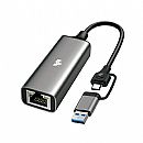 Adaptador USB-C Para RJ45 - Gigabit Ethernet - Adaptador USB - 018-7548