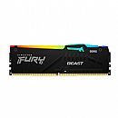 Memória 16GB DDR5 5600MHz Kingston Fury Beast - CL40 - KF556C40BBA/16