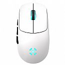 Mouse Gamer Sem Fio Fortrek Rogue - USB, Wireless ou Bluetooth - 16.000dpi - Sensor PixArt 3311 - Iluminação RGB - Branco - 85031