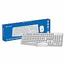 Kit Teclado e Mouse sem Fio Bluecase BMTW01 - ABNT2 - 2400dpi - Branco