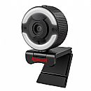 Webcam Redragon Oneshot Full HD - Capa de Privacidade - Suporte Ajustável - Iluminação Ring Light