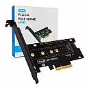 Placa Controladora M.2 NVMe para PCI-E x4 - Gen 4 - Adaptador para SSD - AD135