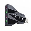 Adaptador Conversor USB para Audio - 7.1 - para Fone e Microfone P2 - AD0002XT Adaptador Conversor USB para Audio - 7.1 - para Fone e Microfone P2 - AD0002XT