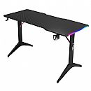 Mesa Gamer Bright Striker - 100 x 60cm - Iluminação RGB - Suporte de Headset - Porta-Copo - Preta - MG003 Mesa Gamer Bright Striker - 100 x 60cm - Iluminação RGB - Suporte de Headset - Porta-Copo - Preta - MG003