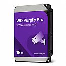 HD 18TB SATA - 7200RPM - 512MB Cache - Western Digital Purple Pro Surveillance - WD181PURP - Ideal para Vigilância

