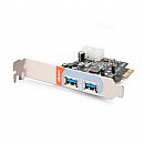 Placa PCI Express com 2 Portas USB 3.0 - Akasa - AK-PCCU3-01