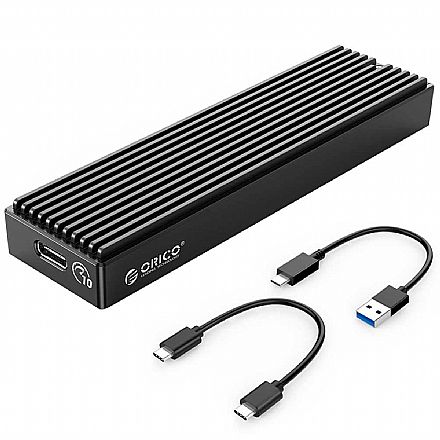 Case para SSD M.2 NVMe - USB 3.0 e USB-C - 10 Gbps