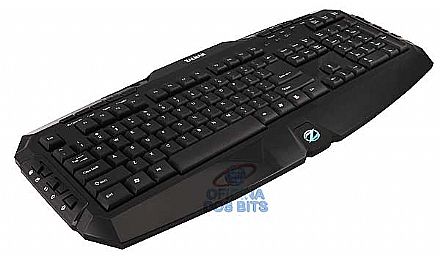Teclado Zalman ZM-K300M - USB - 20 Teclas Multimídia - Padrão Português de Portugal