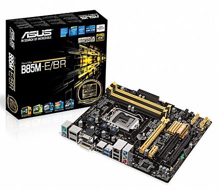 Placa Mãe Asus B85M-E/BR - (LGA 1150 - DDR3 1600) - Chipset Intel B85 - CrossFireX