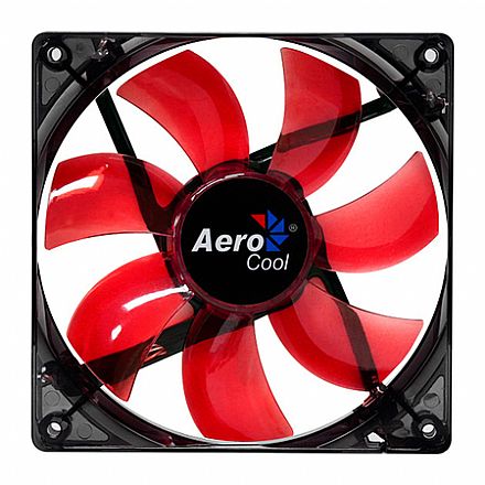 Cooler 120mm AeroCool Lightning Red - LED Vermelho - EN51363