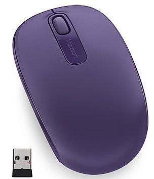 Mouse sem Fio Microsoft Mobile 1850 - Roxo - U7Z-00048